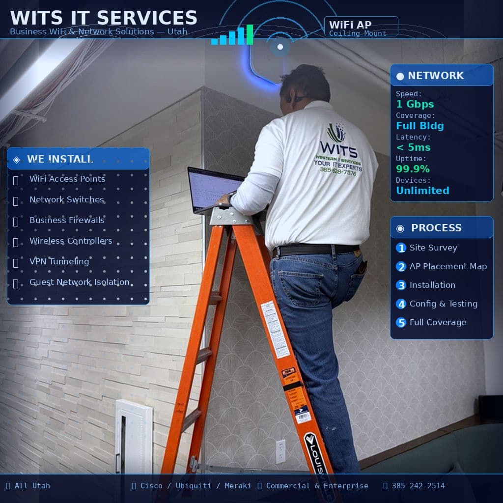 Business WiFi & Network Solutions in Utah — WITS IT Services